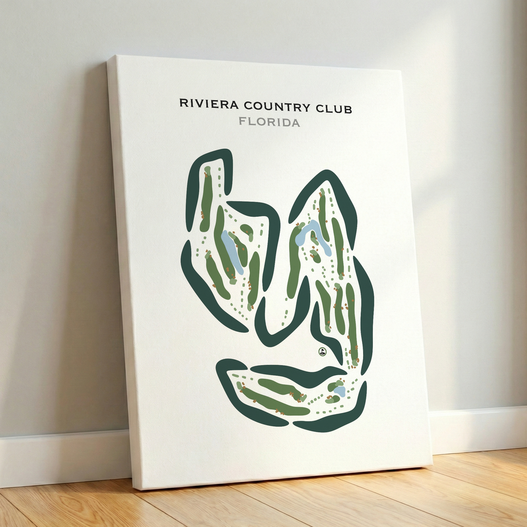 Riviera Country Club, Florida - Printed Golf Courses