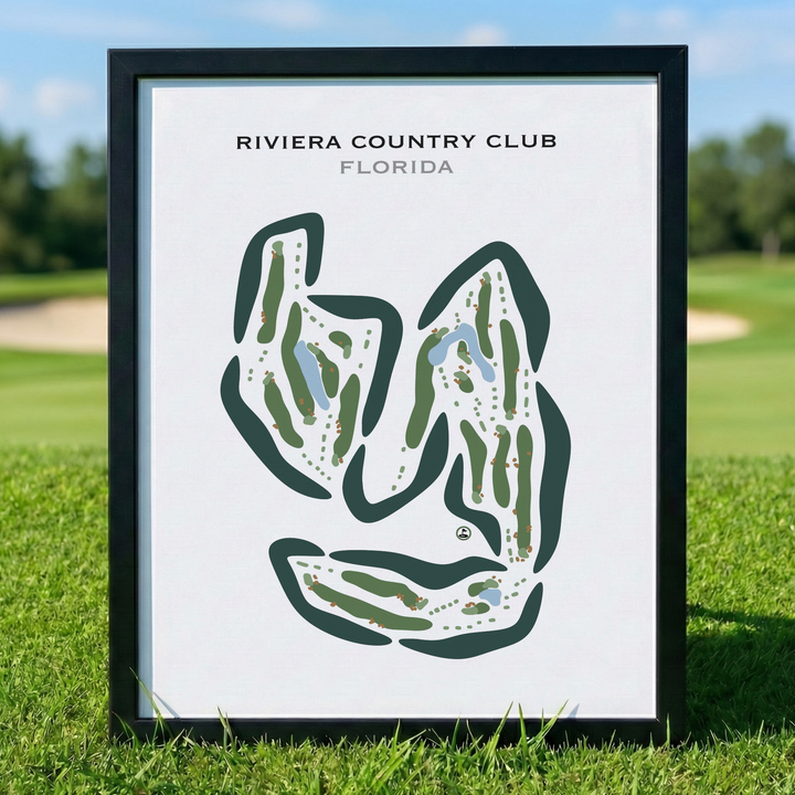 Riviera Country Club, Florida - Printed Golf Courses