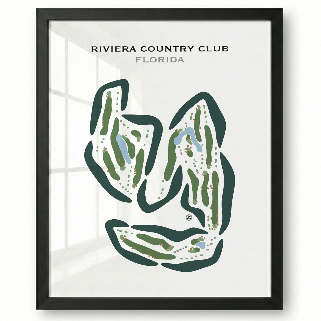 Riviera Country Club, Florida - Printed Golf Courses