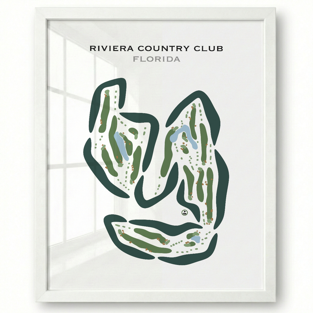 Riviera Country Club, Florida - Printed Golf Courses