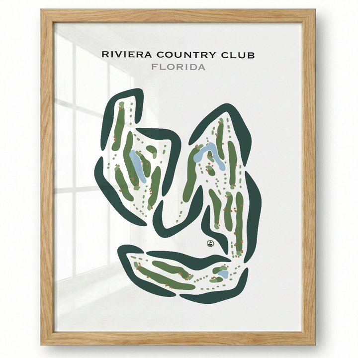 Riviera Country Club, Florida - Printed Golf Courses