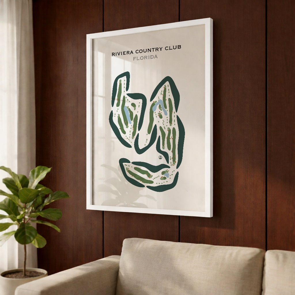 Riviera Country Club, Florida - Printed Golf Courses