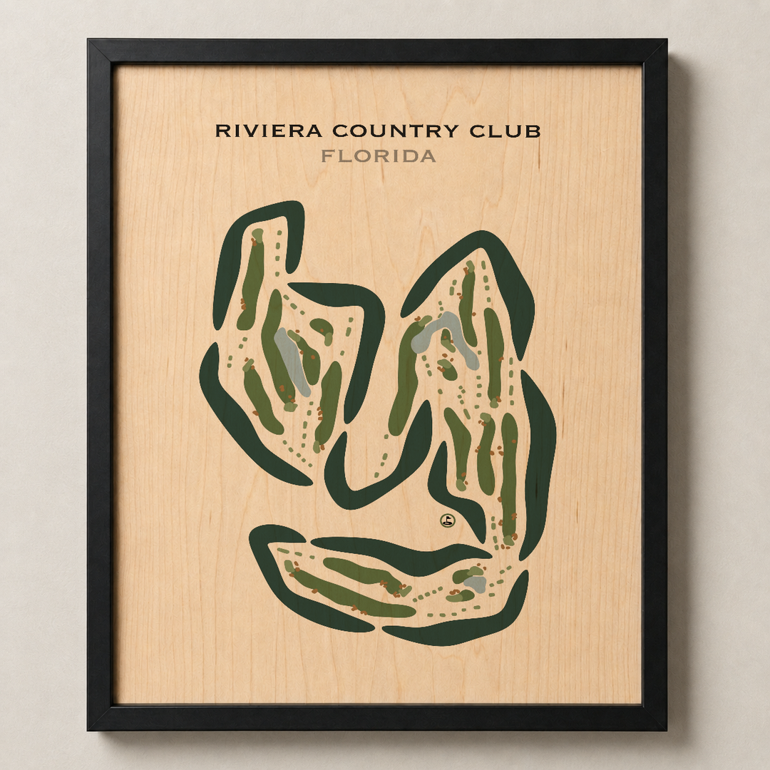 Riviera Country Club, Florida - Printed Golf Courses