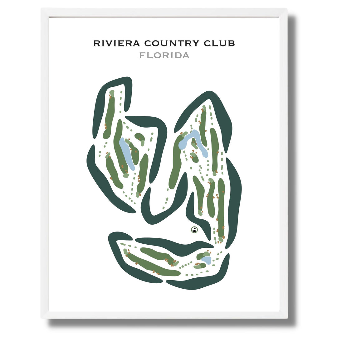 Riviera Country Club, Florida - Printed Golf Courses