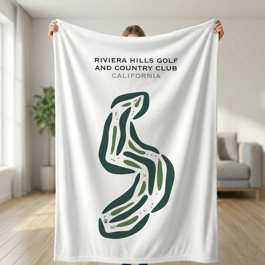 Riviera Hills Golf and Country Club, California - Printed Golf Courses