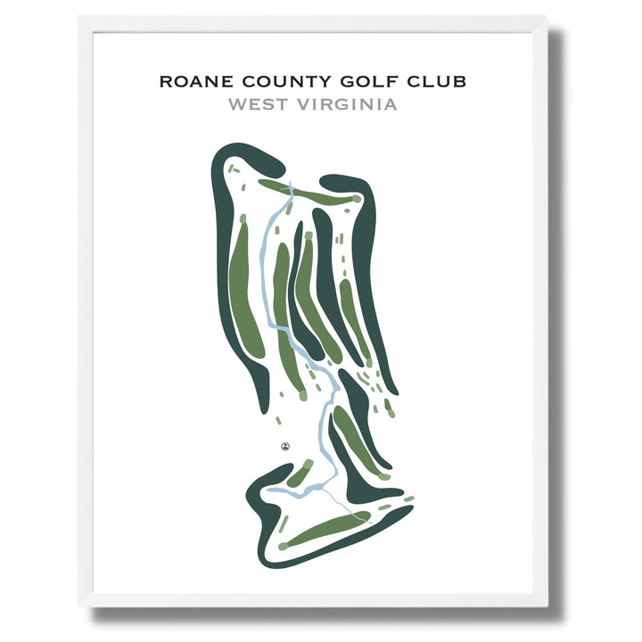 Roane County Golf Club, West Virginia - Printed Golf Course