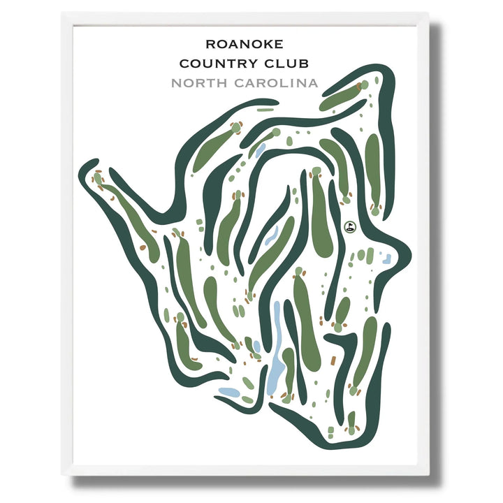 Roanoke Country Club, North Carolina - Printed Golf Courses
