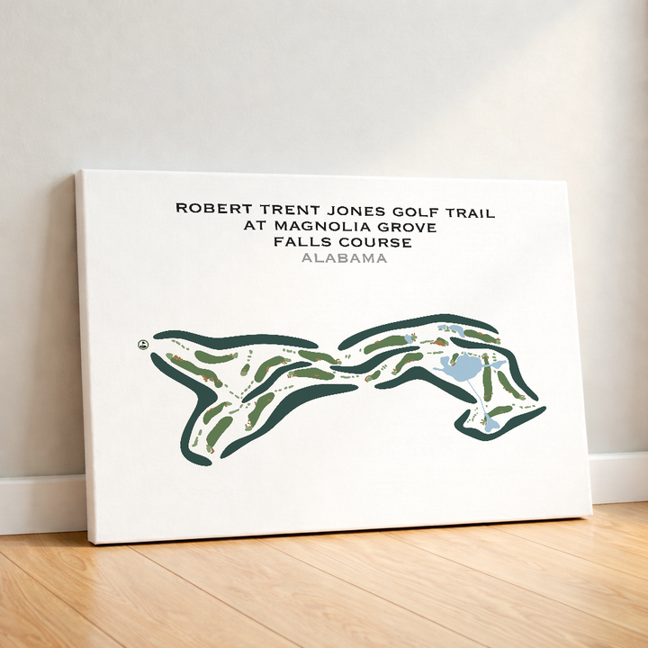 Robert Trent Jones Golf Trail At Magnolia Grove, Falls Course, Alabama - Printed Golf Courses