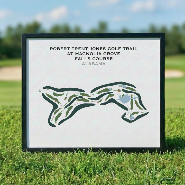 Robert Trent Jones Golf Trail At Magnolia Grove, Falls Course, Alabama - Printed Golf Courses