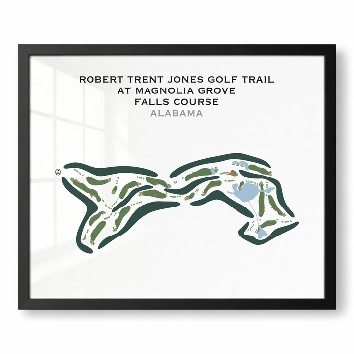 Robert Trent Jones Golf Trail At Magnolia Grove, Falls Course, Alabama - Printed Golf Courses