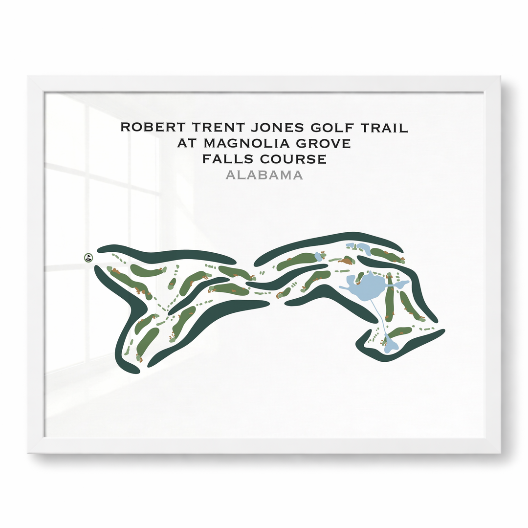 Robert Trent Jones Golf Trail At Magnolia Grove, Falls Course, Alabama - Printed Golf Courses