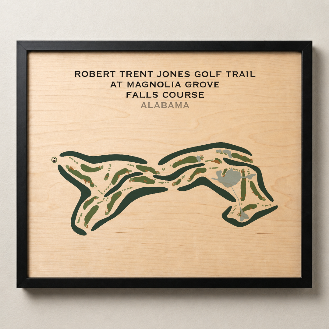 Robert Trent Jones Golf Trail At Magnolia Grove, Falls Course, Alabama - Printed Golf Courses