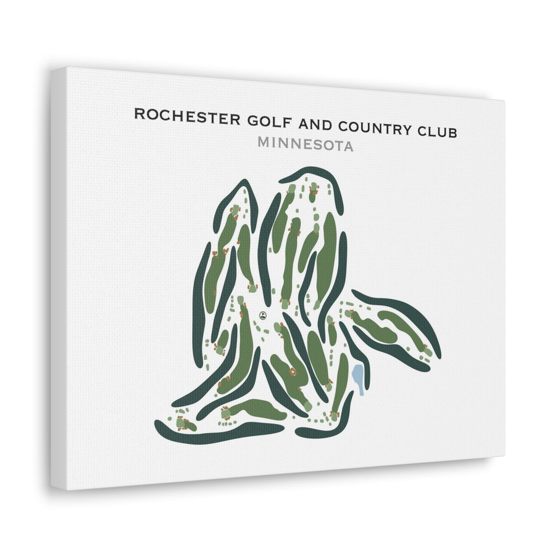 Rochester Golf & Country Club, Minnesota - Printed Golf Course