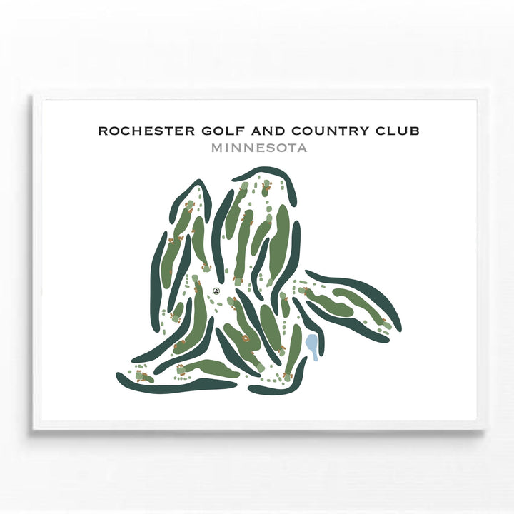 Rochester Golf & Country Club, Minnesota - Printed Golf Course