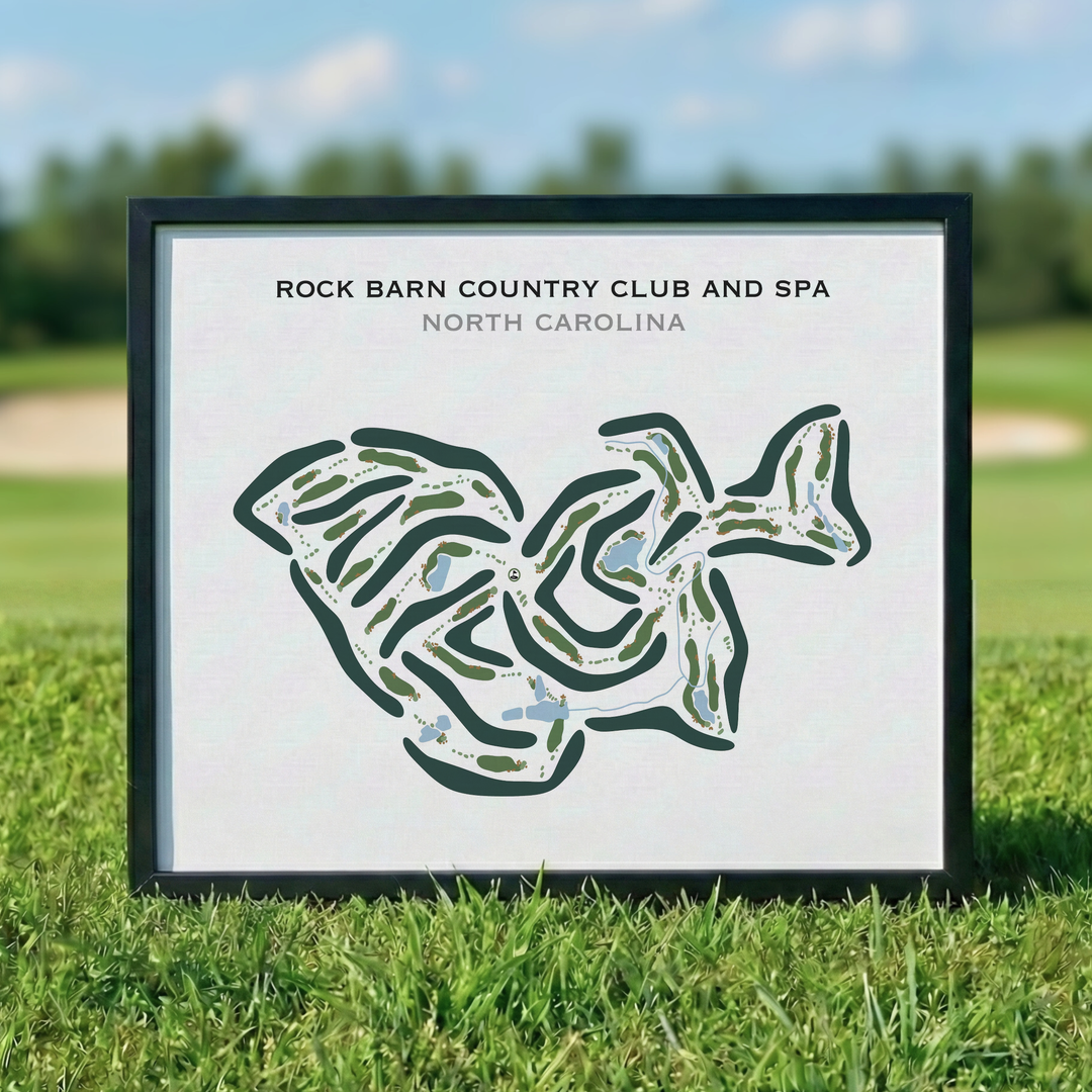 Rock Barn Country Club & Spa, North Carolina - Printed Golf Courses