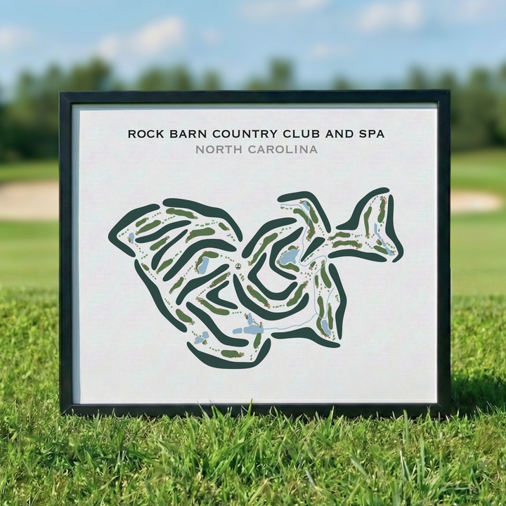 Rock Barn Country Club & Spa, North Carolina - Printed Golf Courses