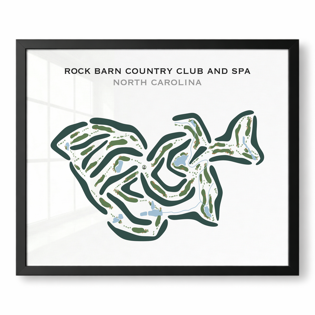 Rock Barn Country Club & Spa, North Carolina - Printed Golf Courses