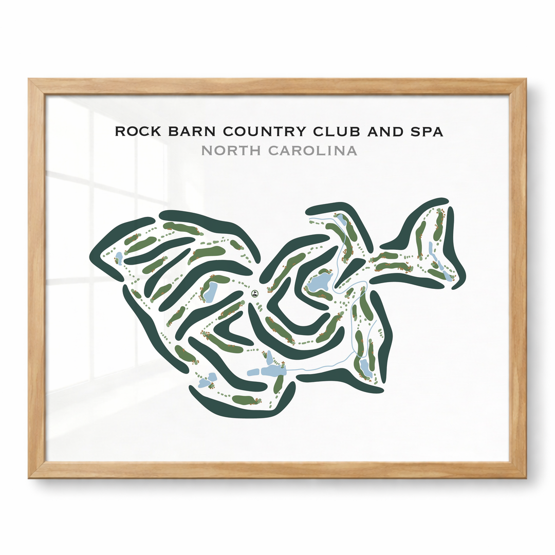 Rock Barn Country Club & Spa, North Carolina - Printed Golf Courses