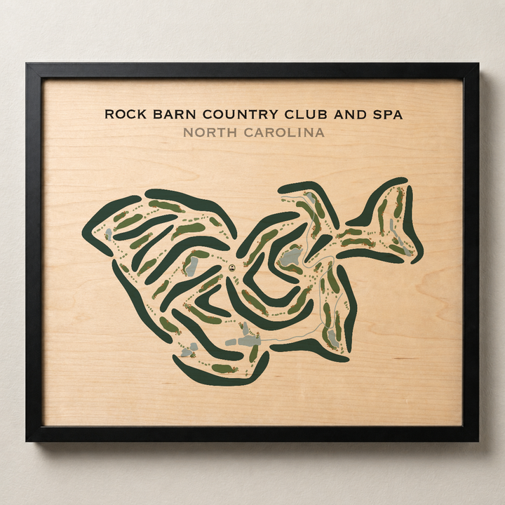 Rock Barn Country Club & Spa, North Carolina - Printed Golf Courses