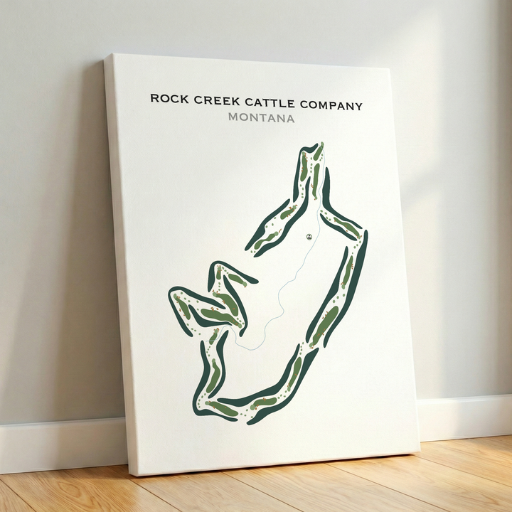 Rock Creek Cattle Company, Montana - Printed Golf Courses