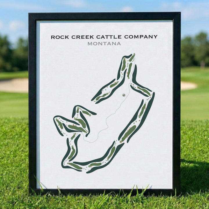 Rock Creek Cattle Company, Montana - Printed Golf Courses