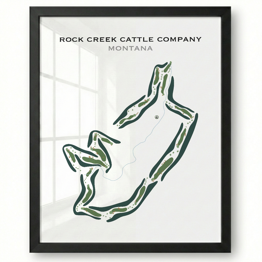 Rock Creek Cattle Company, Montana - Printed Golf Courses