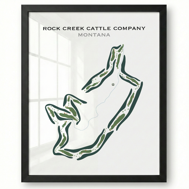 Rock Creek Cattle Company, Montana - Printed Golf Courses