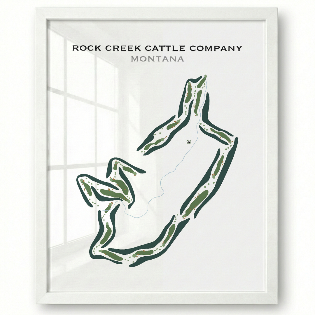 Rock Creek Cattle Company, Montana - Printed Golf Courses