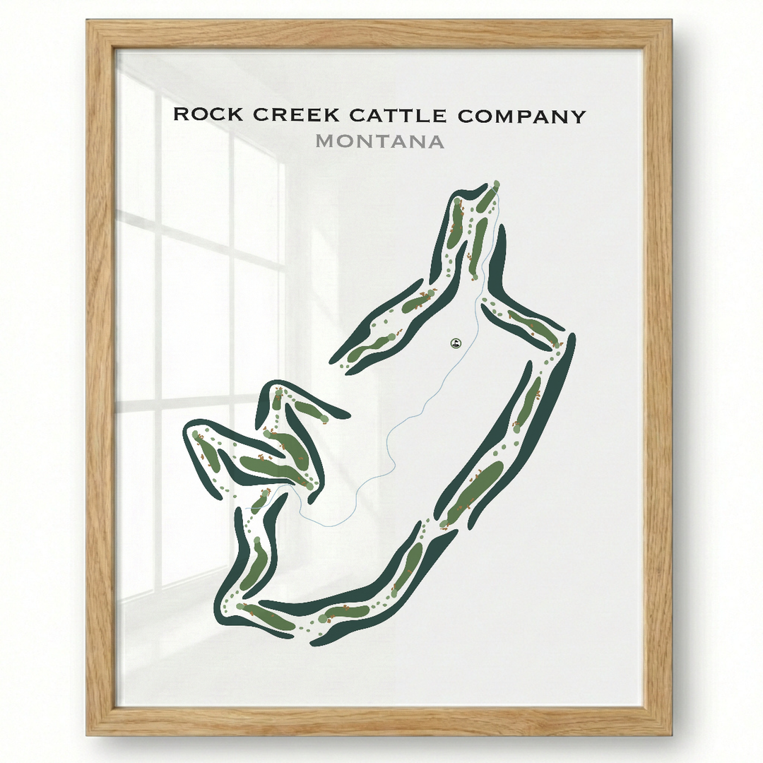 Rock Creek Cattle Company, Montana - Printed Golf Courses