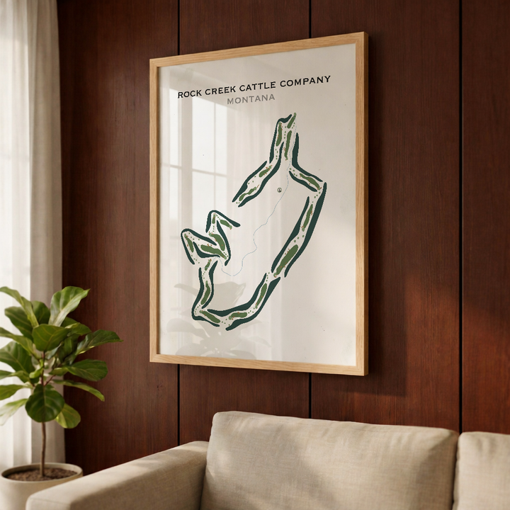 Rock Creek Cattle Company, Montana - Printed Golf Courses