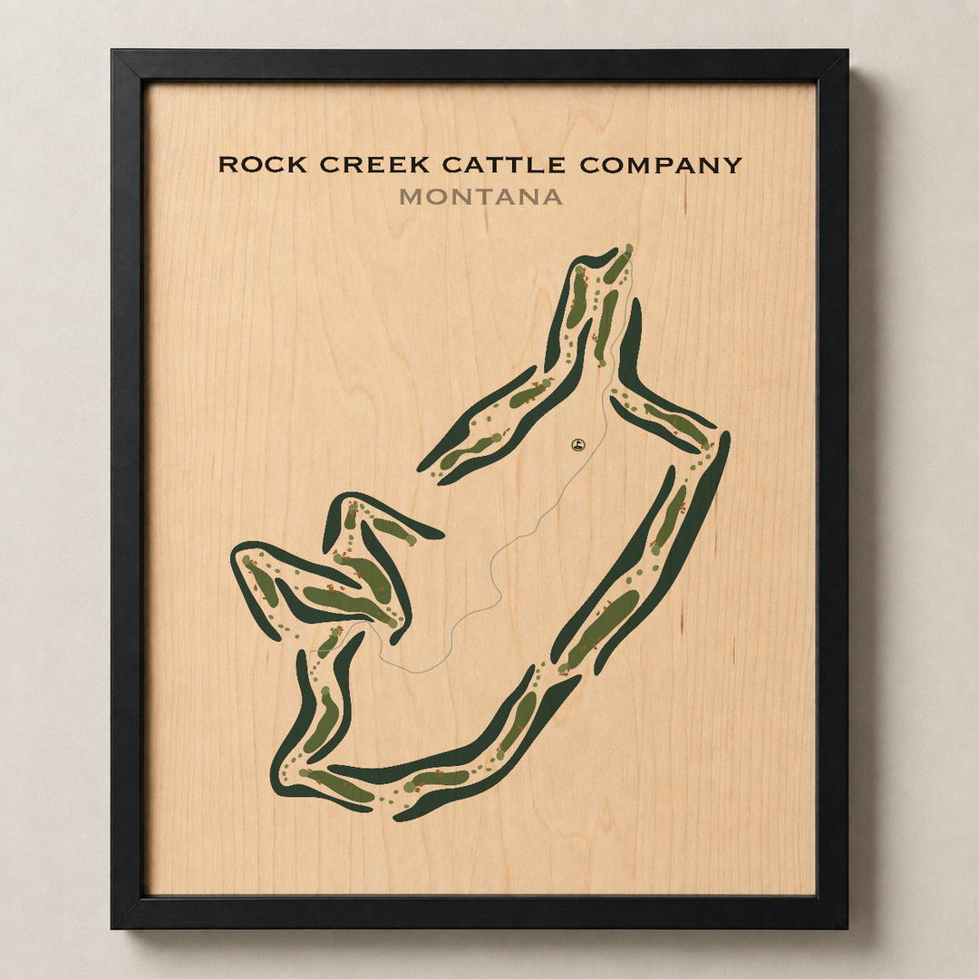 Rock Creek Cattle Company, Montana - Printed Golf Courses