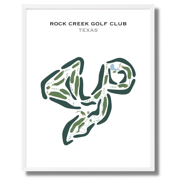 Rock Creek Golf Club, Texas - Printed Golf Courses