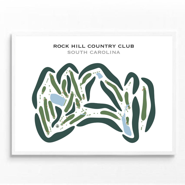 Rock Hill Country Club, South Carolina - Printed Golf Courses