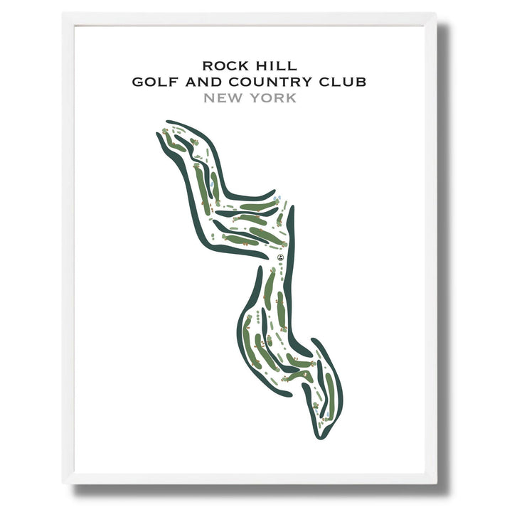 Rock Hill Golf and Country Club, New York - Printed Golf Courses - Golf Course Prints
