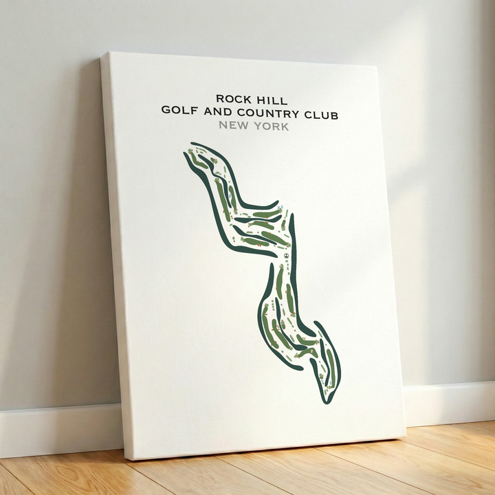 Rock Hill Golf and Country Club, New York - Printed Golf Courses