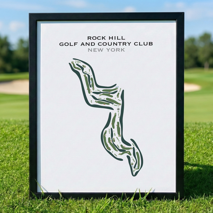Rock Hill Golf and Country Club, New York - Printed Golf Courses