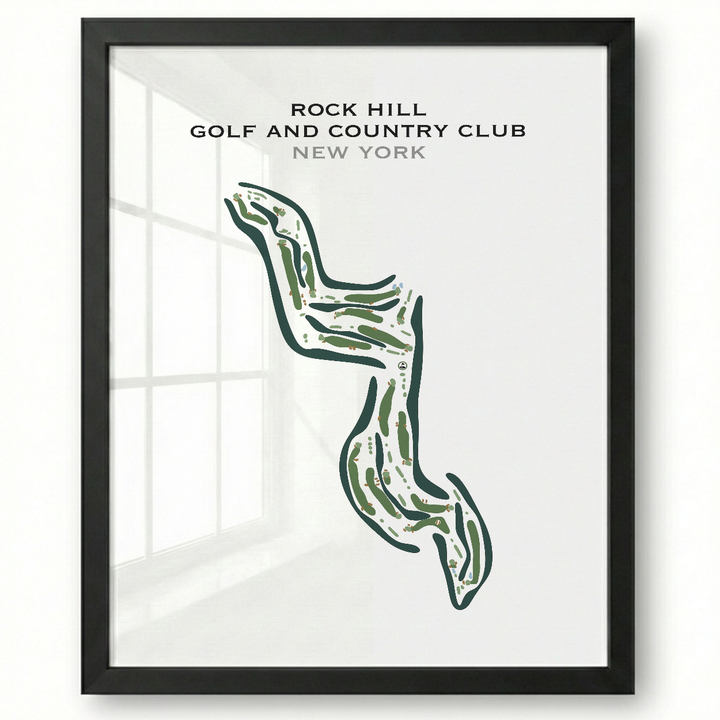 Rock Hill Golf and Country Club, New York - Printed Golf Courses