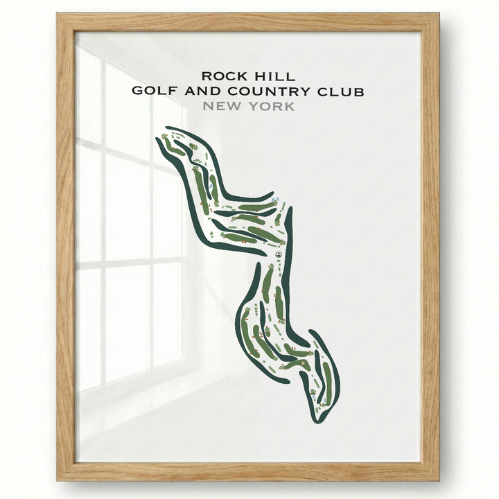 Rock Hill Golf and Country Club, New York - Printed Golf Courses