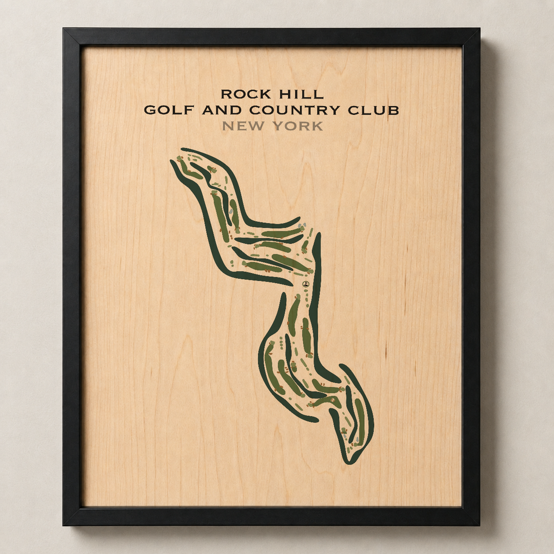 Rock Hill Golf and Country Club, New York - Printed Golf Courses