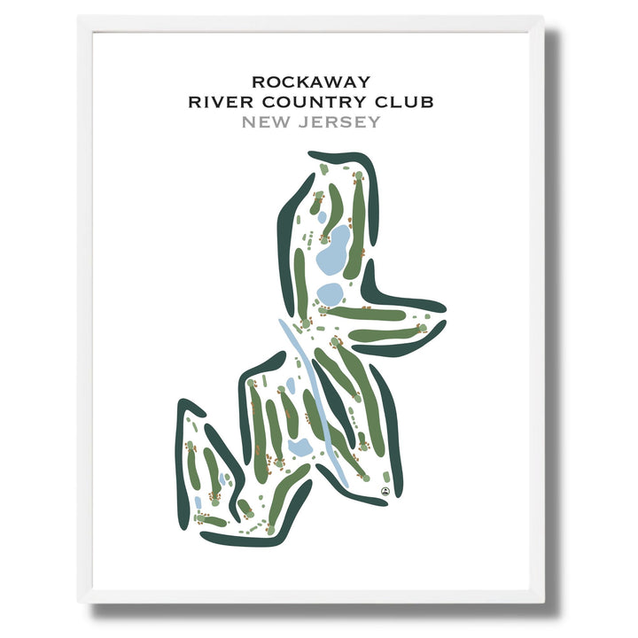 Rockaway River Country Club, New Jersey - Printed Golf Course