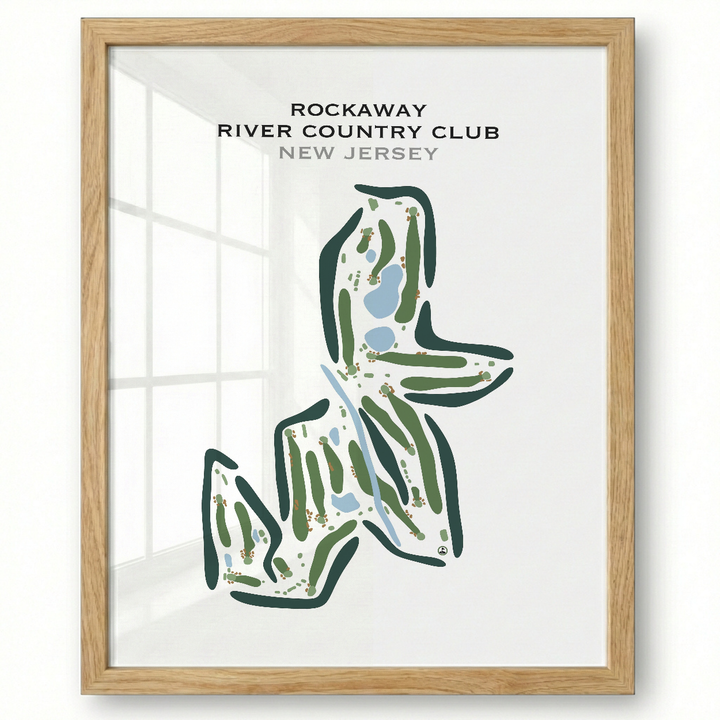 Rockaway River Country Club, New Jersey - Printed Golf Course