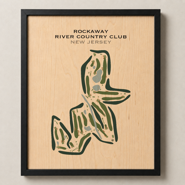 Rockaway River Country Club, New Jersey - Printed Golf Course