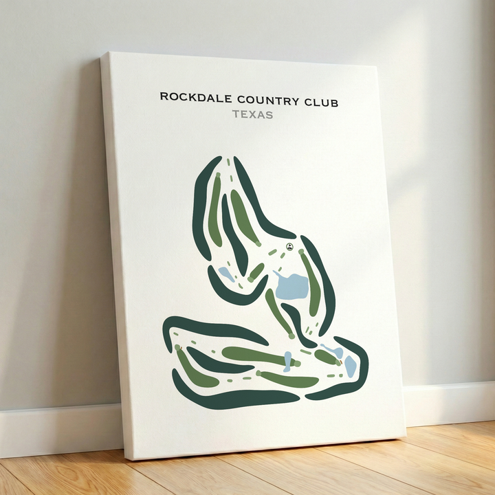 Rockdale Country Club, Texas - Printed Golf Courses