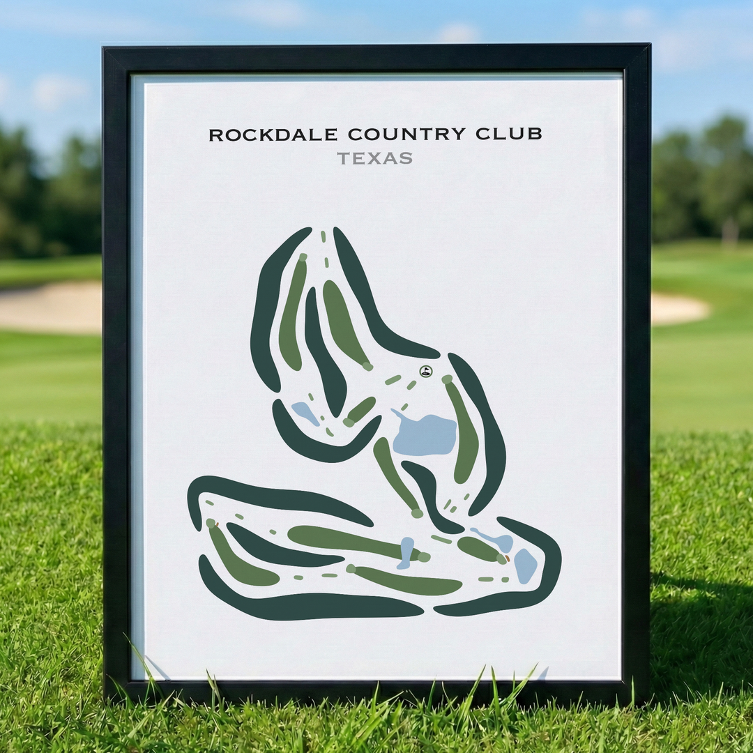 Rockdale Country Club, Texas - Printed Golf Courses