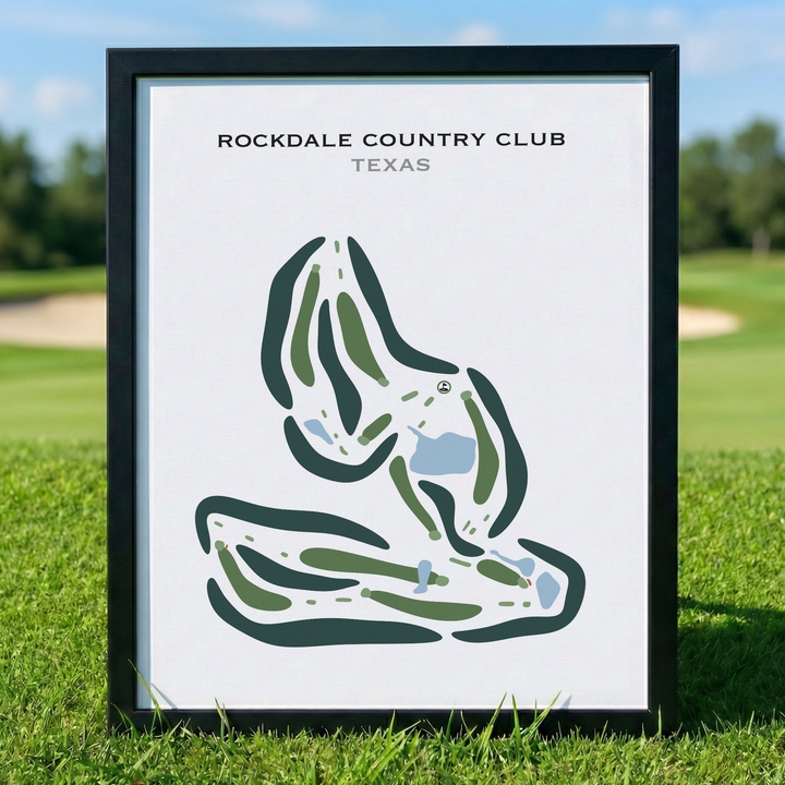 Rockdale Country Club, Texas - Printed Golf Courses