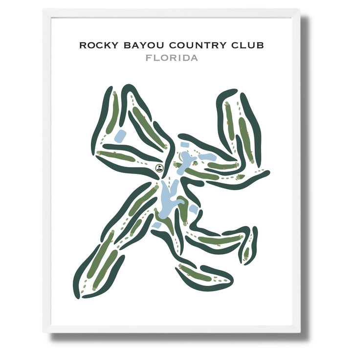 Rocky Bayou Country Club‎, Florida - Printed Golf Courses