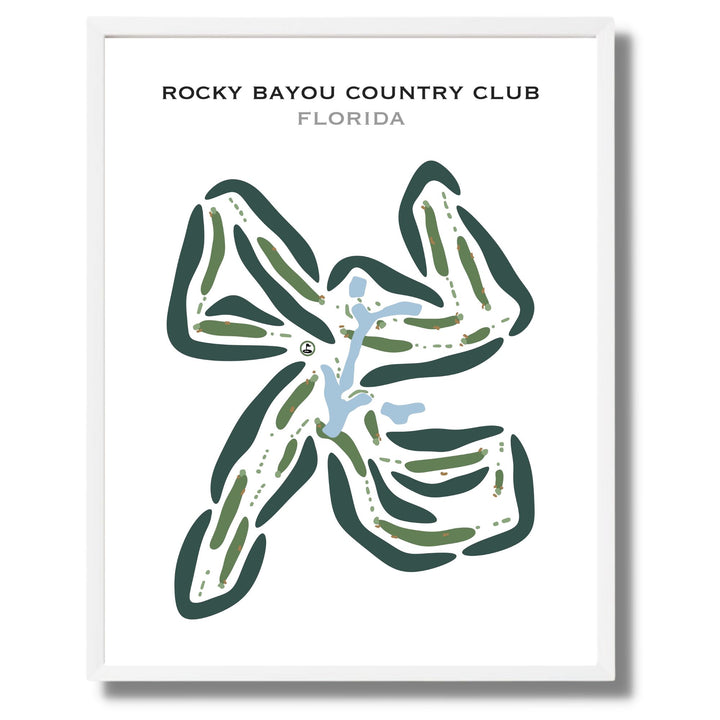 Rocky Bayou Country Club‎, Florida - Printed Golf Courses