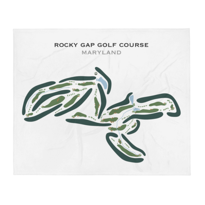 Rocky Gap Golf Course, Maryland - Printed Golf Courses