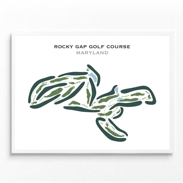 Rocky Gap Golf Course, Maryland - Printed Golf Courses