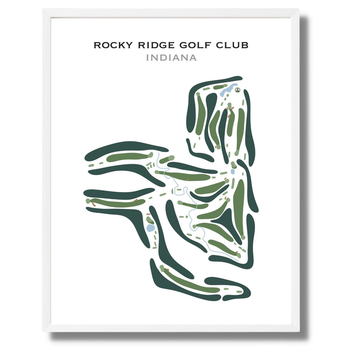 Rocky Ridge Golf Club, Indiana - Printed Golf Course